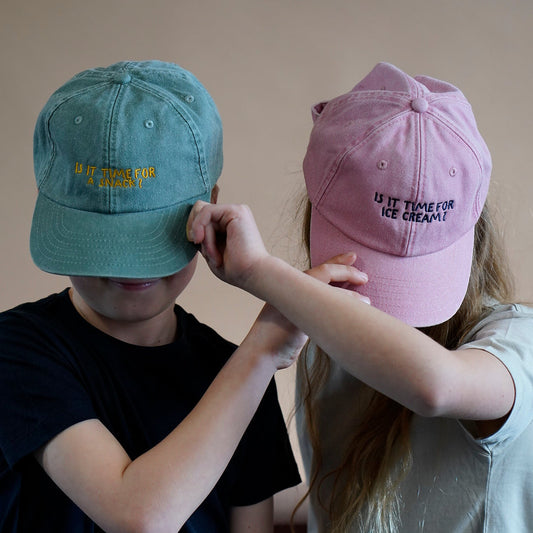 Kid's Slogan Ice Cream Vintage Cap