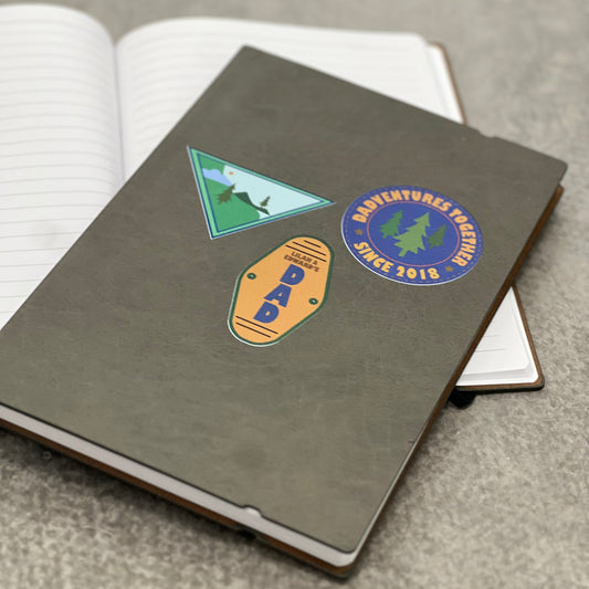 Adventure Badge Personalised Notebook