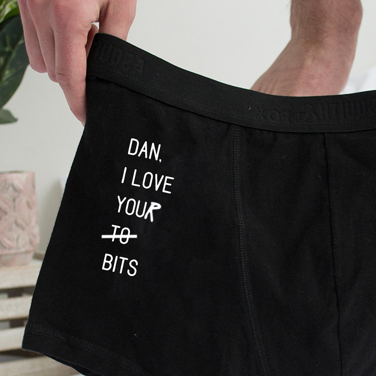 Personalised Love Your Bits Underwear