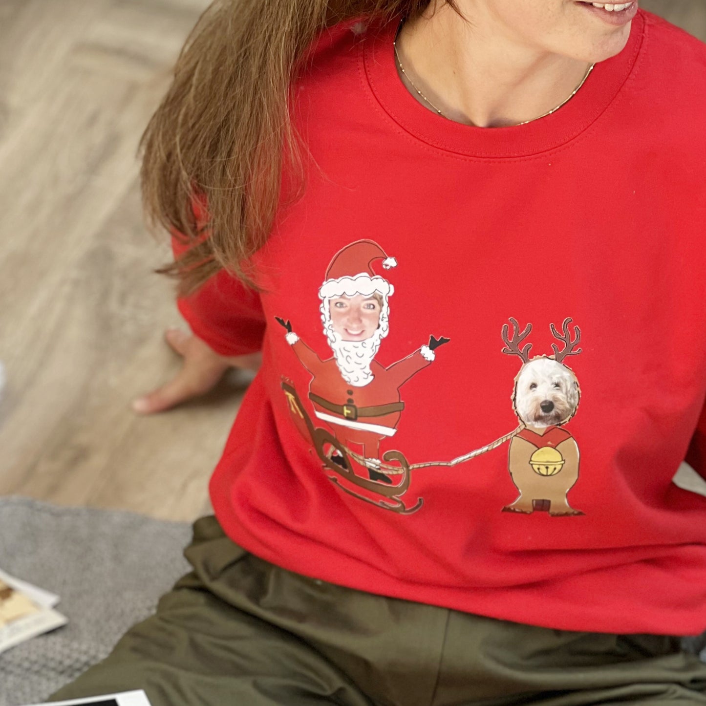 Personalised Dog and Owner Photo Jumper