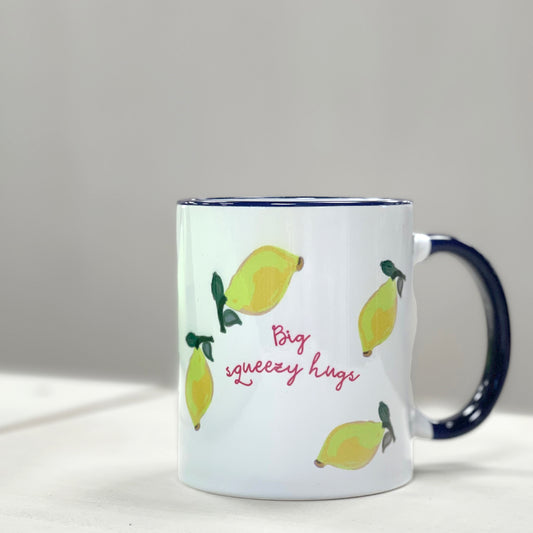 Personalised Lemon Squeezy Print Mug