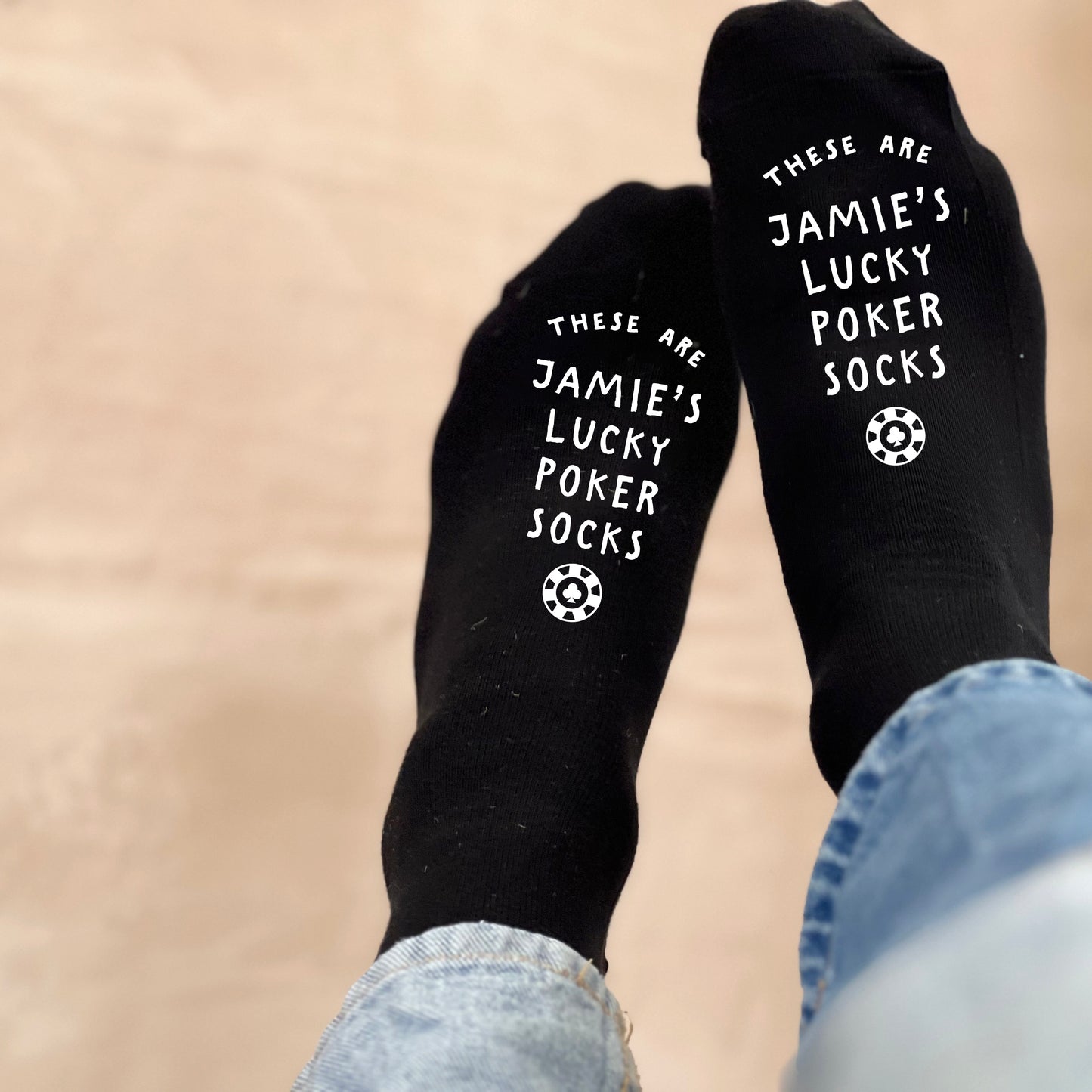Personalised Lucky Poker Socks