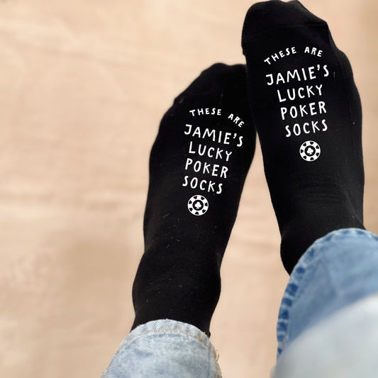 Personalised Lucky Poker Socks