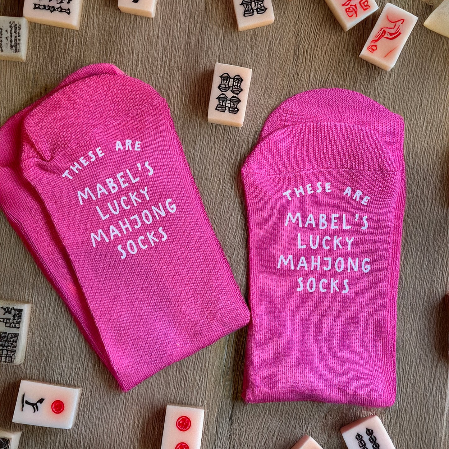 Personalised Lucky Mahjong Socks