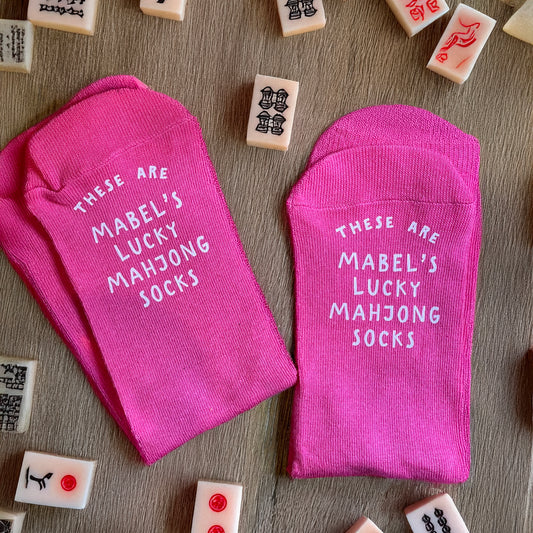 Personalised Lucky Mahjong Socks