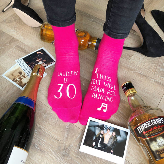 Feet Made for Dancing Birthday Socks, socks, - ALPHS 