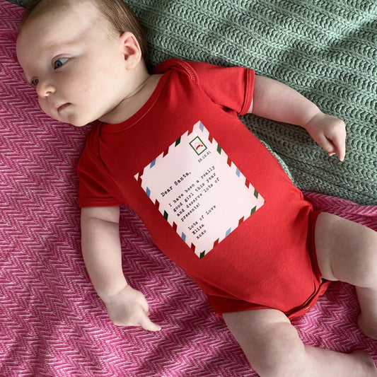 A Letter to Santa Personalised Babygrow