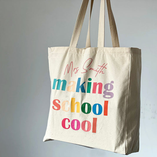 Making School Cool Personalised Tote Bag