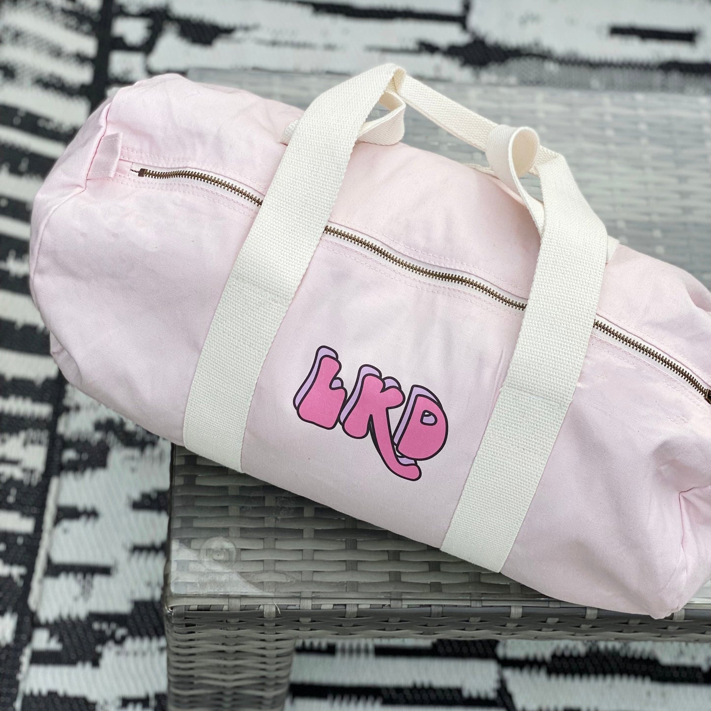 Personalised Bubble Initial Holdall Weekend Bag