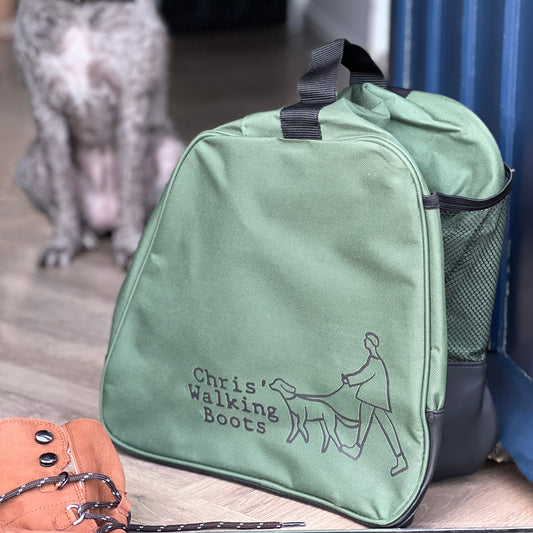 Personalised Dog And Owner Boot Bag