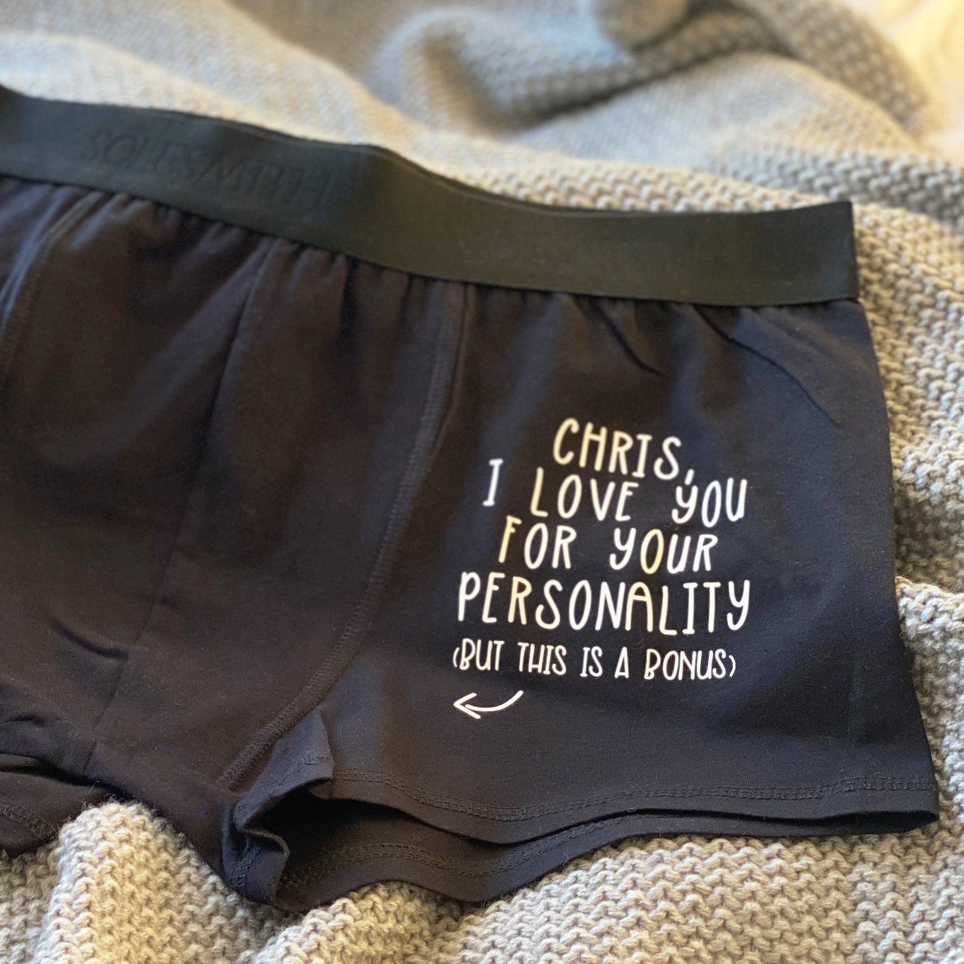 I Love You For Your 'Personality' Underwear – Solesmith
