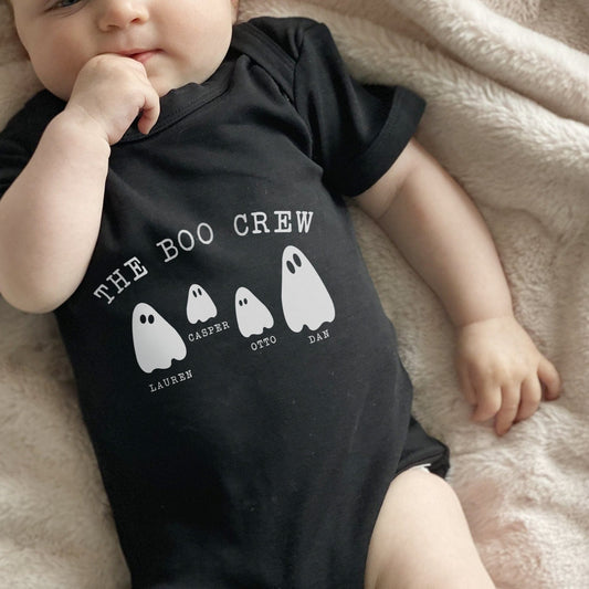 The Boo Crew Personalised Halloween Babygrow