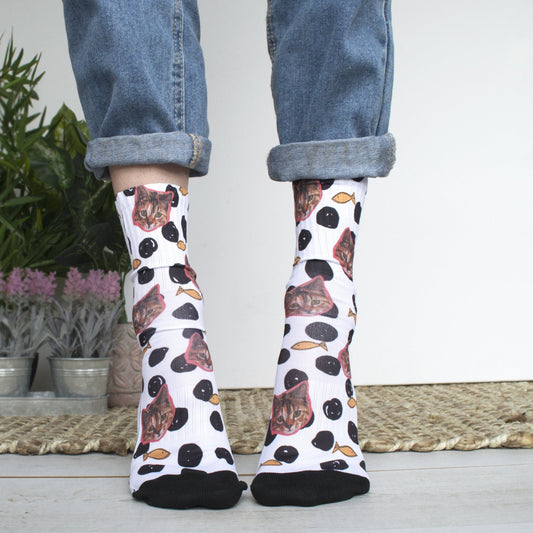Personalised Cat Photo Socks, socks, - ALPHS 
