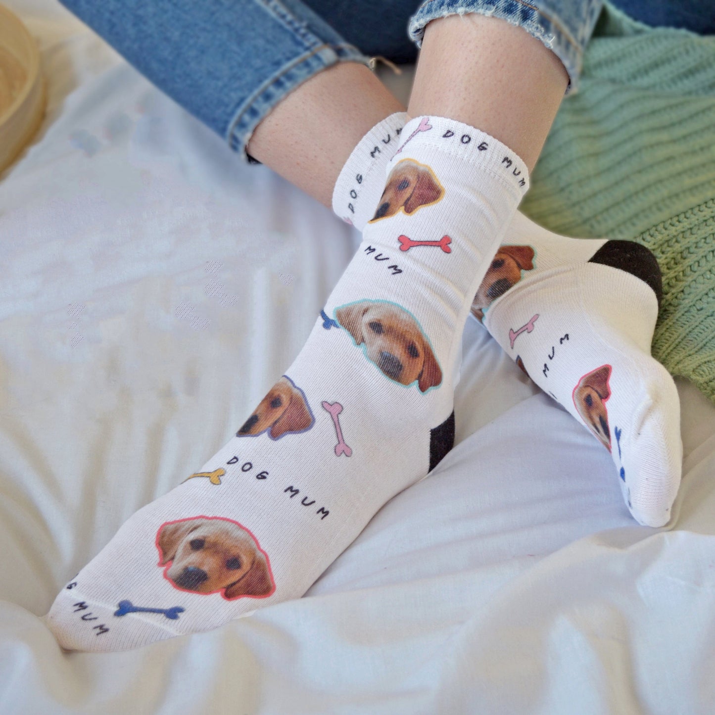 Dog Parent Personalised Photo Socks