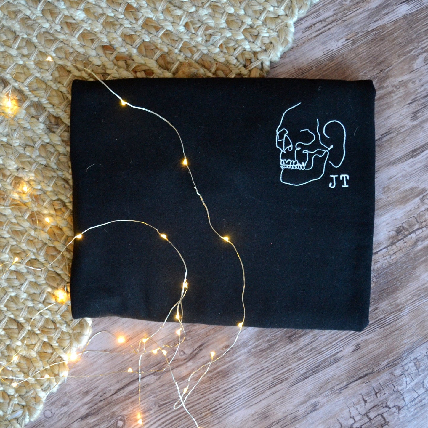 Personalised Embroidered Skull Halloween Jumper