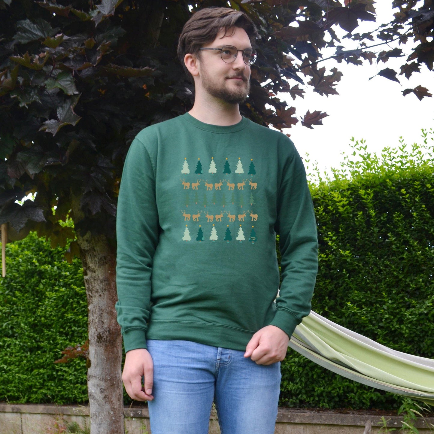 Festive Forest Personalised Christmas Jumper
