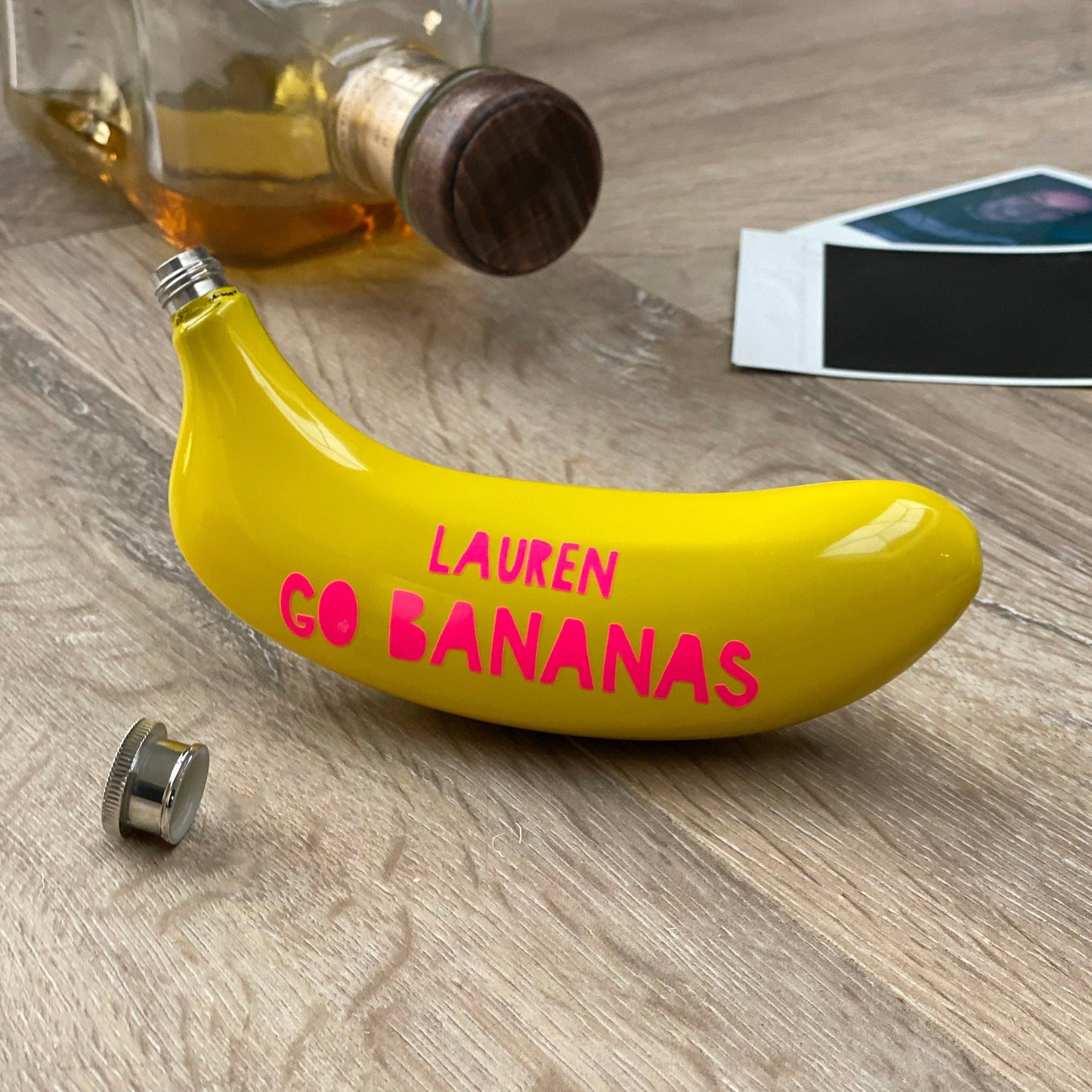 Go Bananas Personalised Hip Flask
