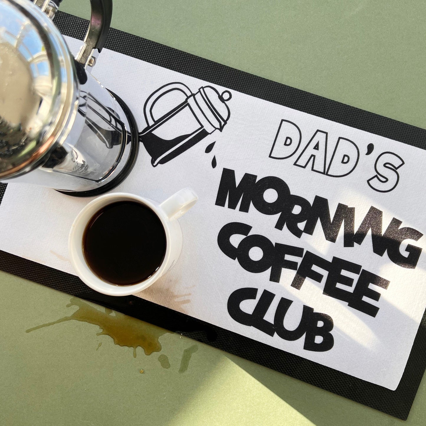 Personalised Coffee Club Mat
