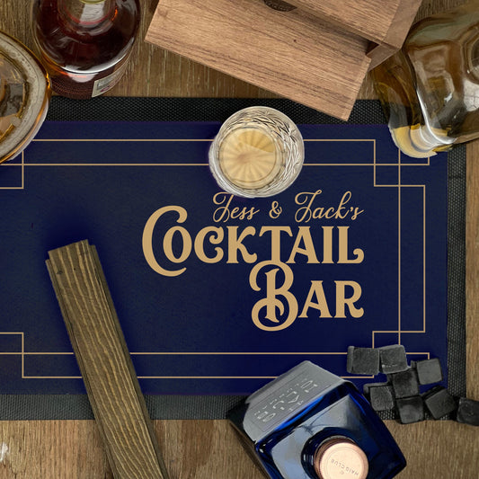Personalised Cocktail Bar Runner