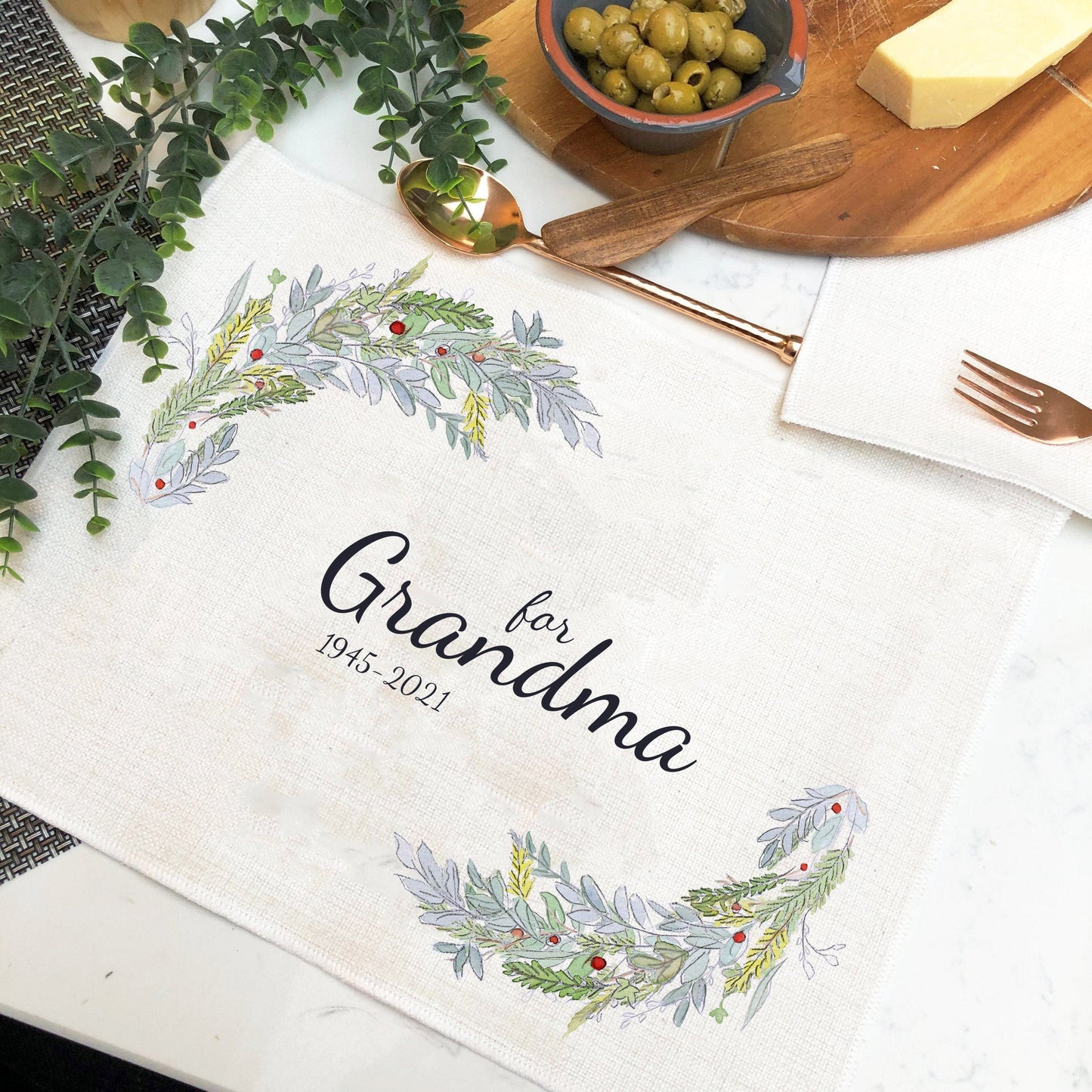 Personalised In Memory of Christmas Placemat