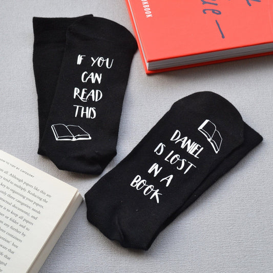 Personalised Gift Socks - Lost In A Book, Socks, - ALPHS 