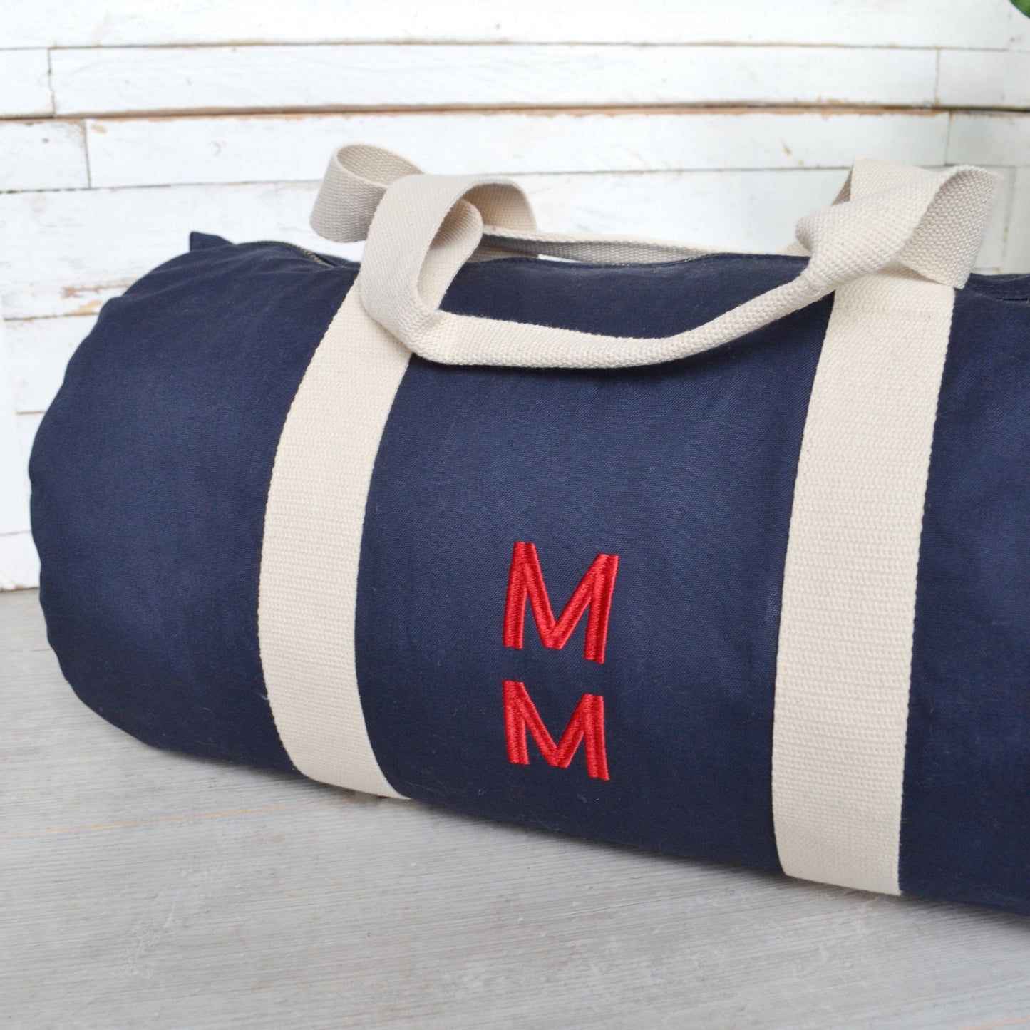 Men's Embroidered Duffle Bag