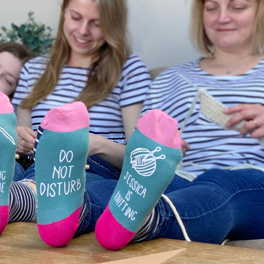 Do Not Disturb, Personalised Knitting Socks