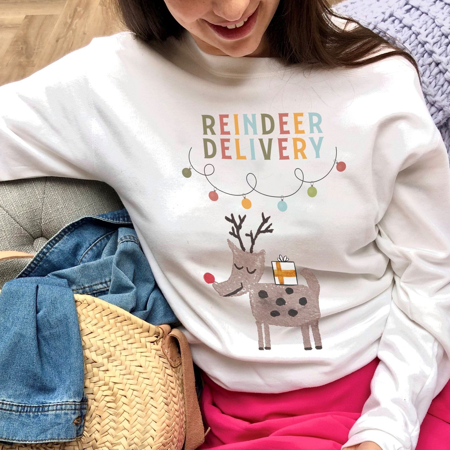 Reindeer Delivery Christmas Jumper
