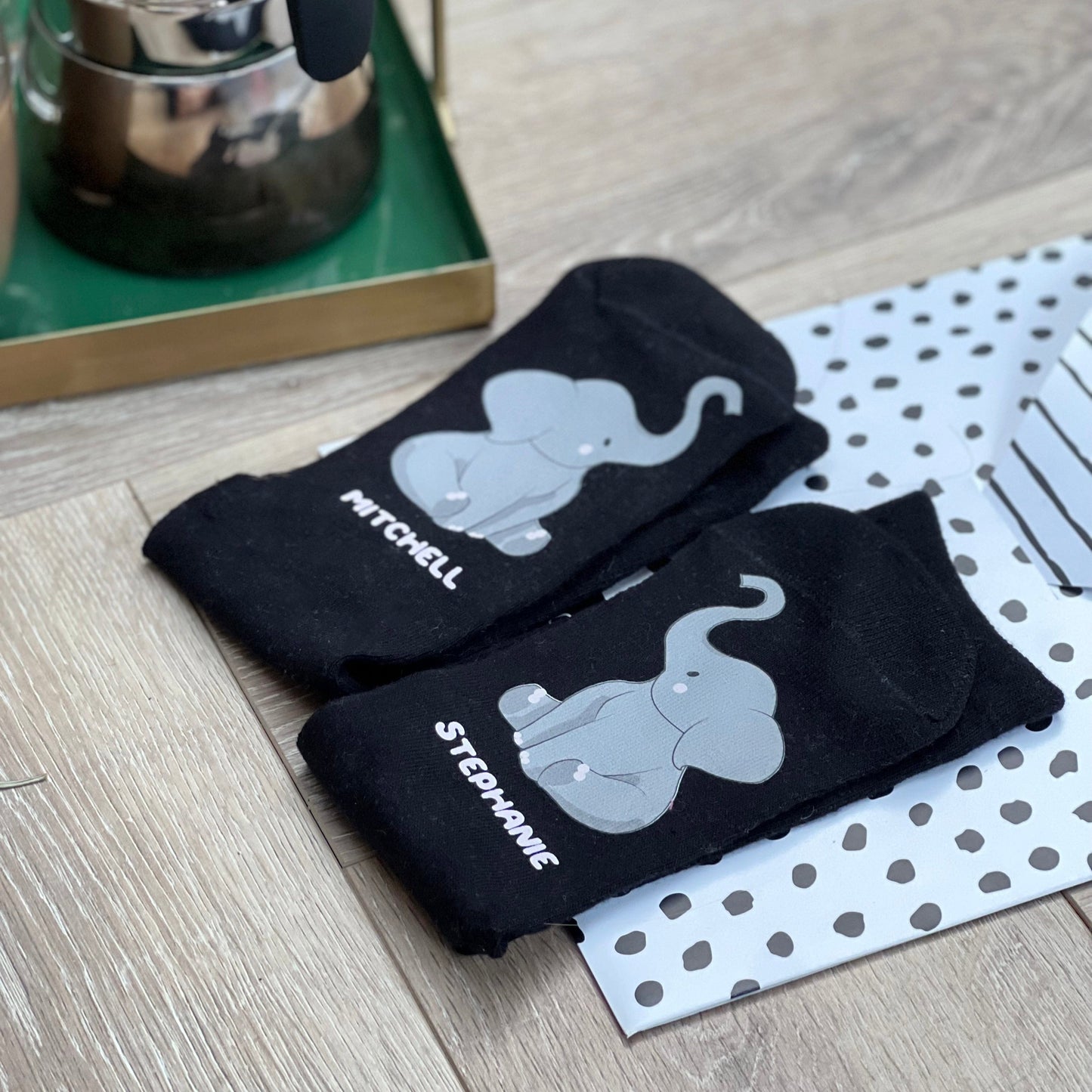 Elephants In Love Socks