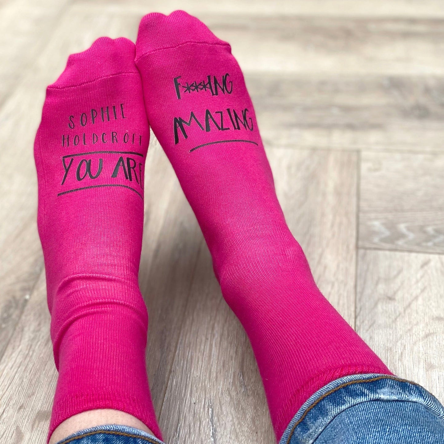 Personalised Positive Affirmation Sweary Socks