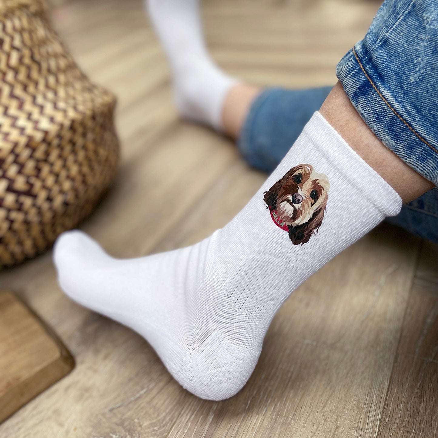 Personalised Dog Illustration Socks