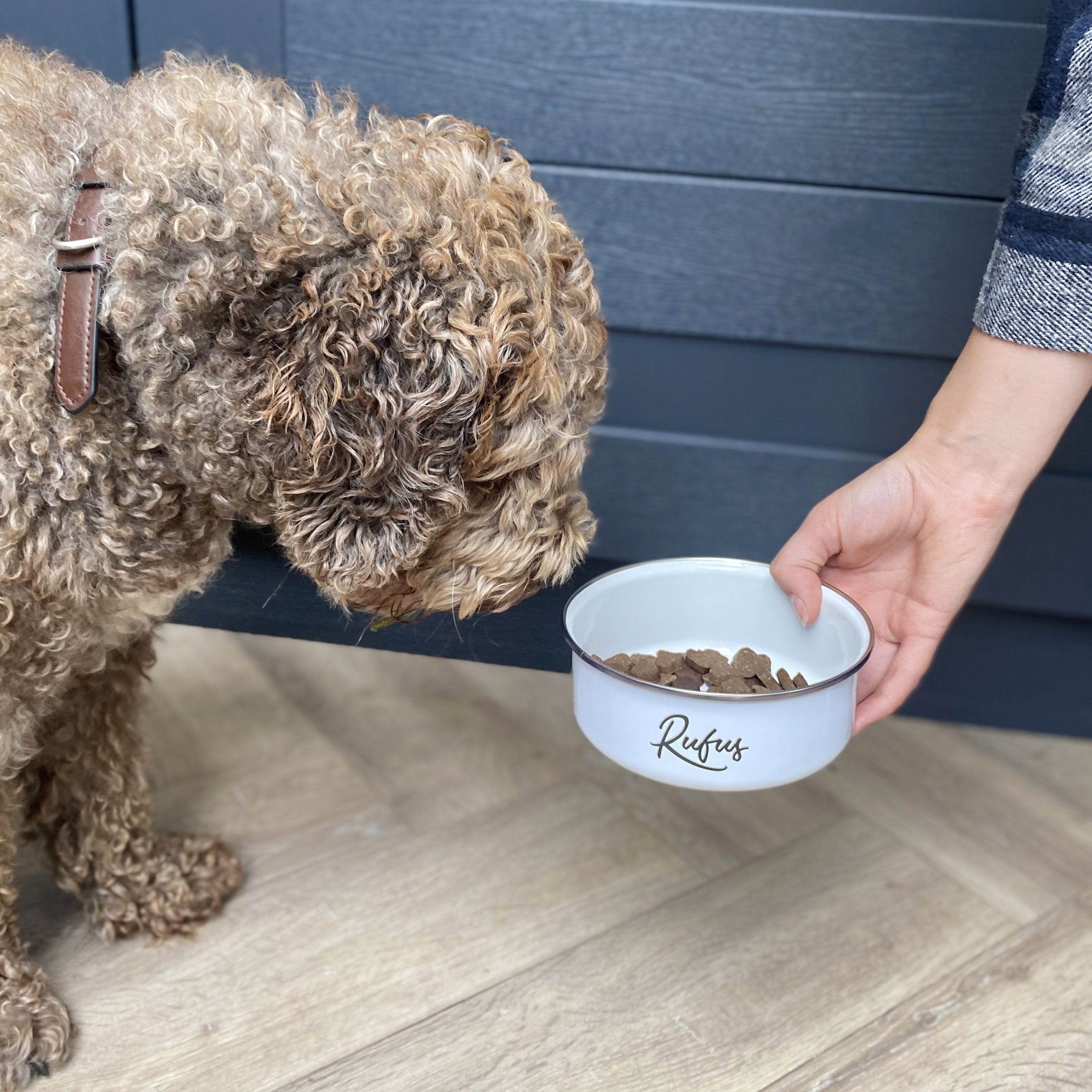 Personalised dog food best sale bowl