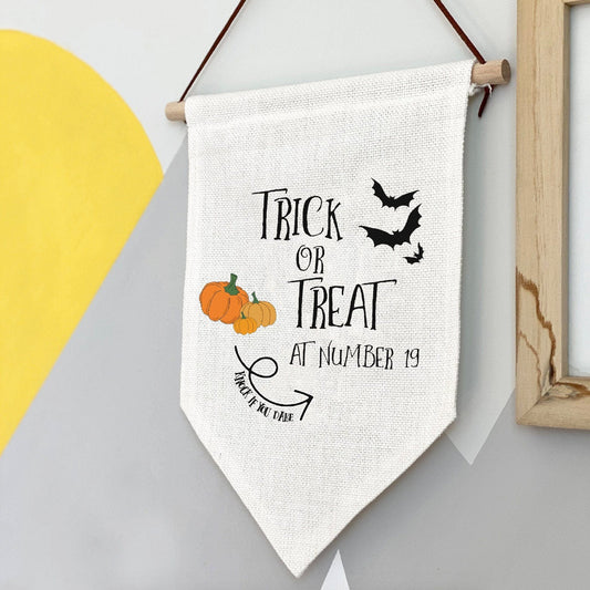 Personalised Trick or Treat Banner