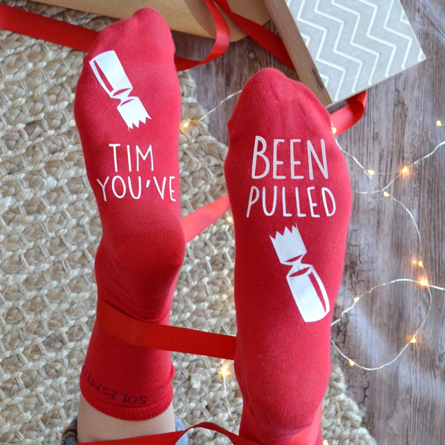 You've Been Pulled Funny Christmas Cracker Socks