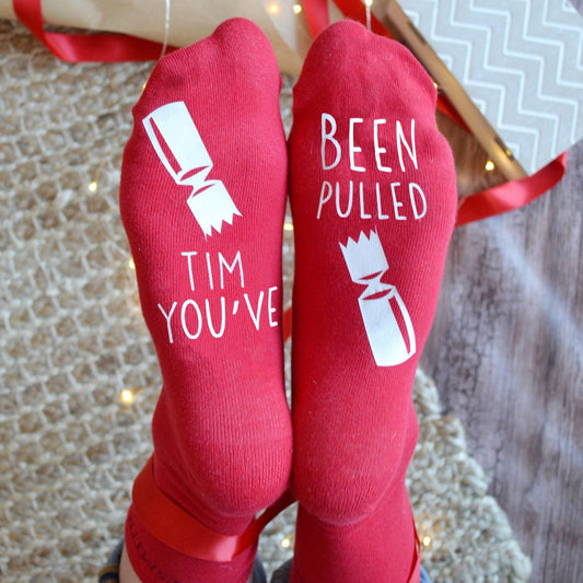 You've Been Pulled Funny Christmas Cracker Socks