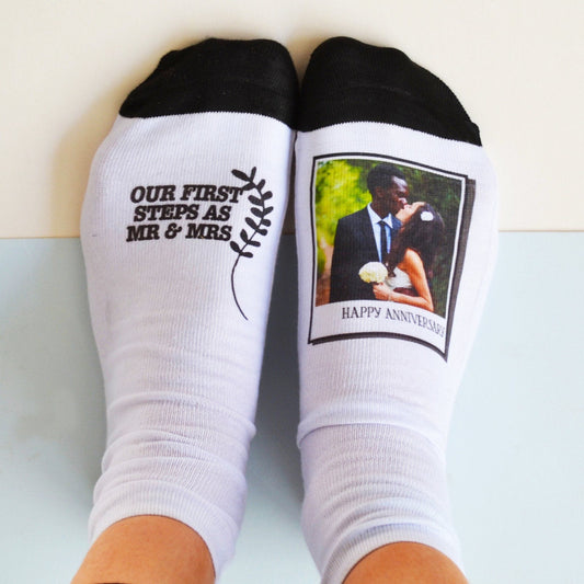 Personalised Anniversary Photo Socks, socks, - ALPHS 