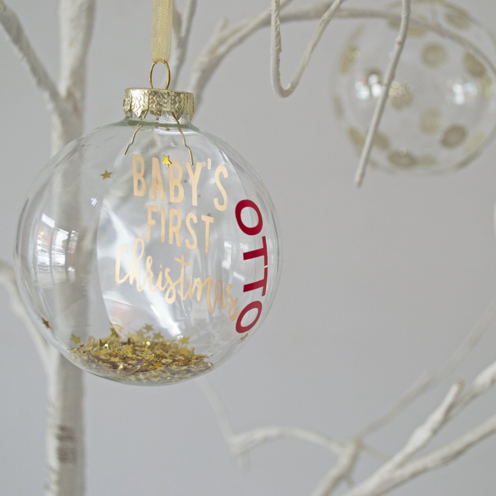Personalised Baby's First Christmas Bauble, Bauble, - ALPHS 