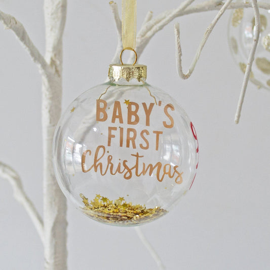 Personalised Baby's First Christmas Bauble, Bauble, - ALPHS 