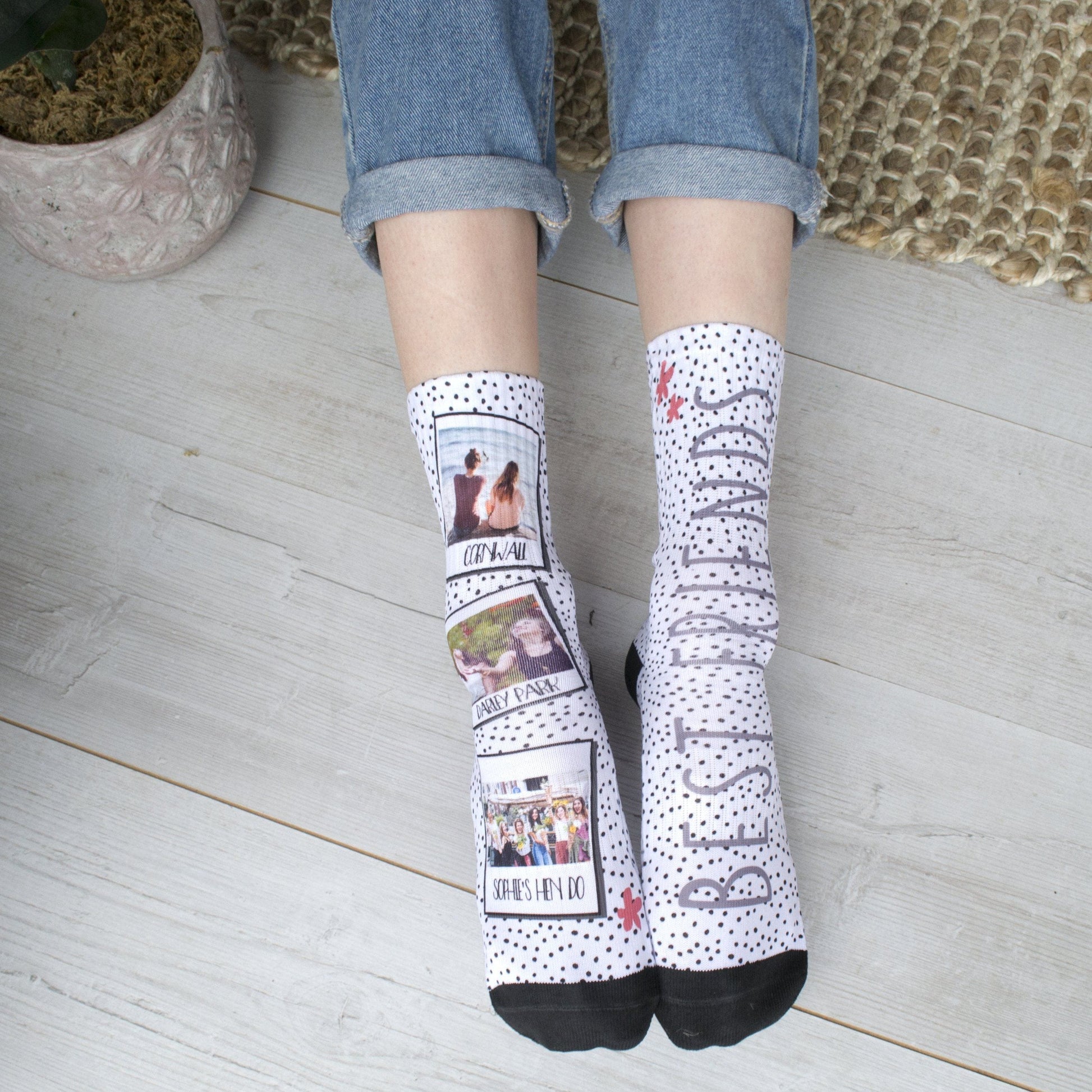 Personalised Best Friend Photo Socks, socks, - ALPHS 
