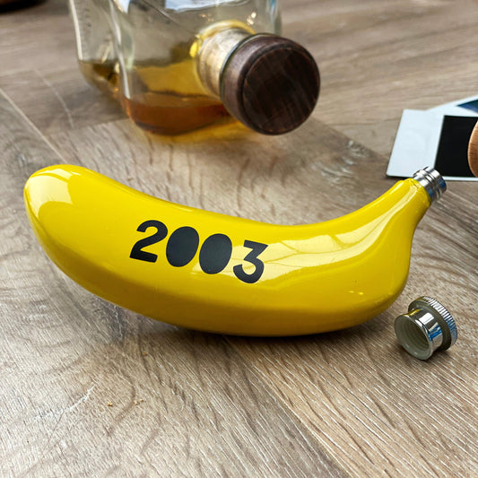 Personalised Birthday Banana Hip Flask