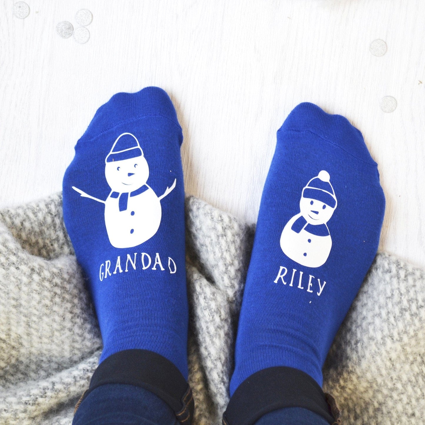 Personalised Snowman And Me Socks, Socks, - ALPHS 