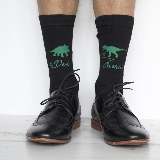 Personalised Dinosaur Socks, Personalised Socks, - ALPHS 