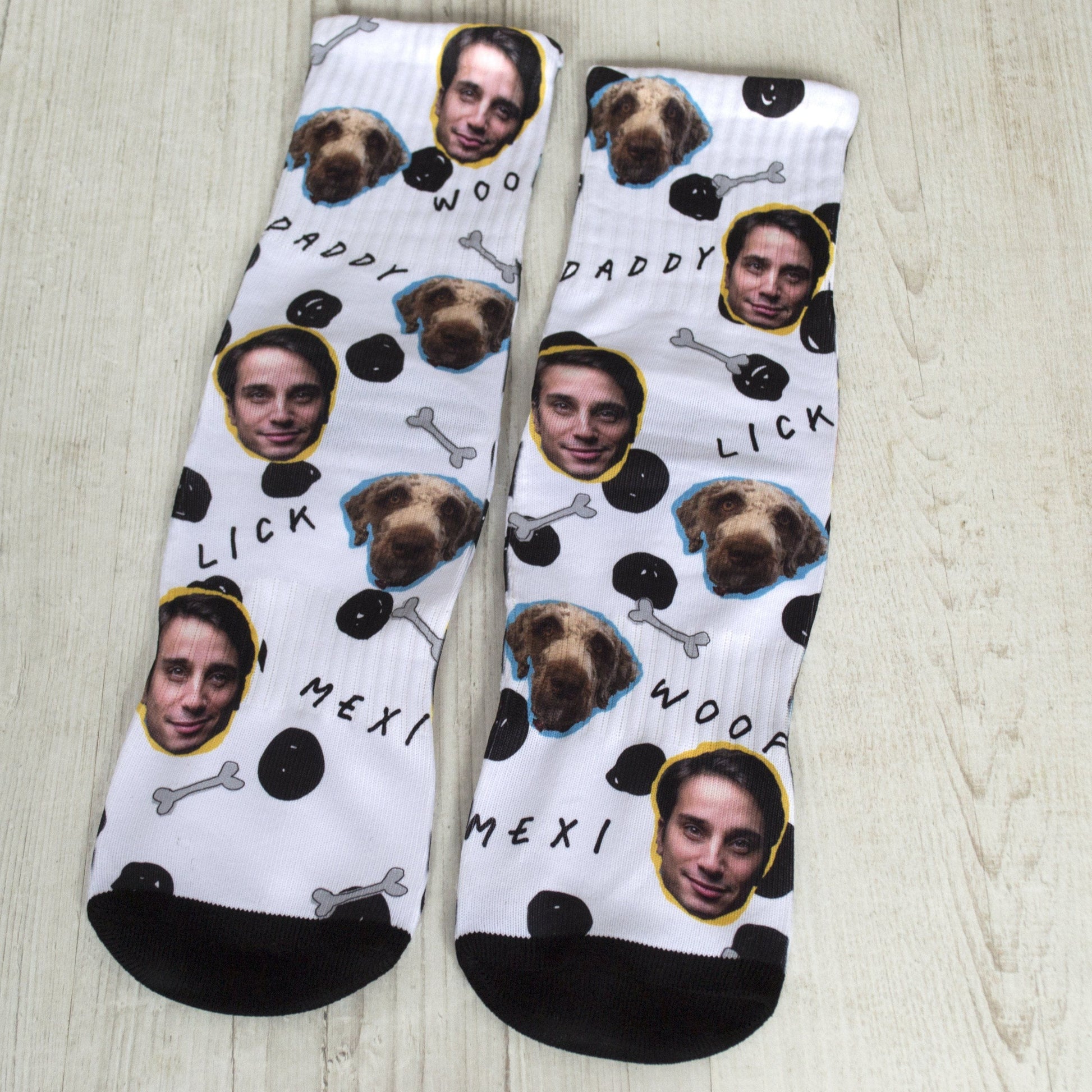 Personalised Dog and Owner Photo Socks, Socks, - ALPHS 