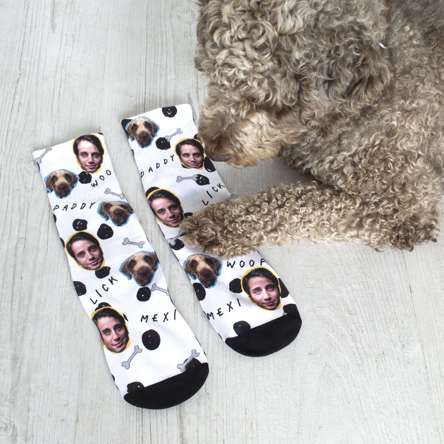 Personalised Dog and Owner Photo Socks, Socks, - ALPHS 