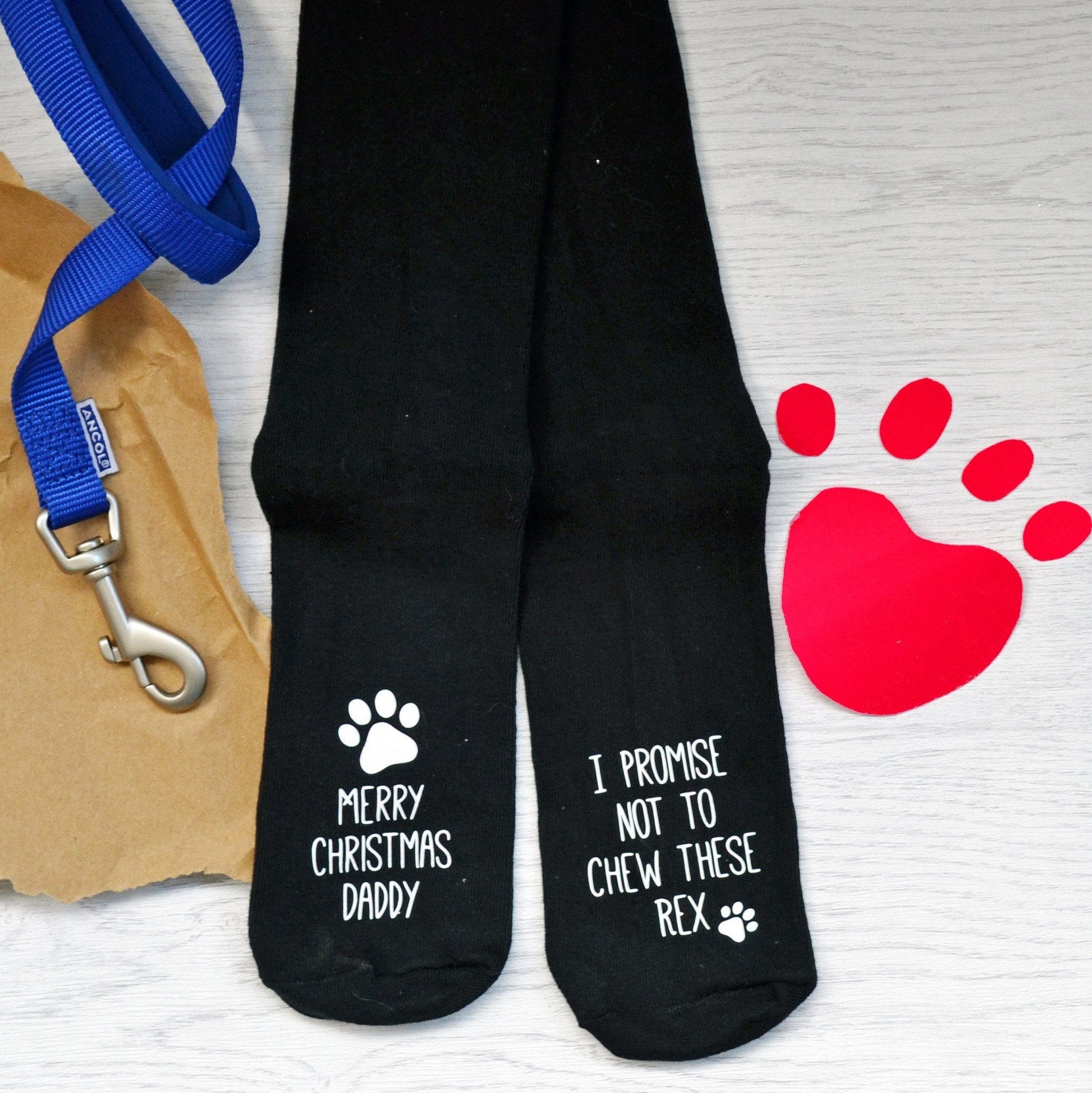 Christmas Socks From The Dog, socks, - ALPHS 