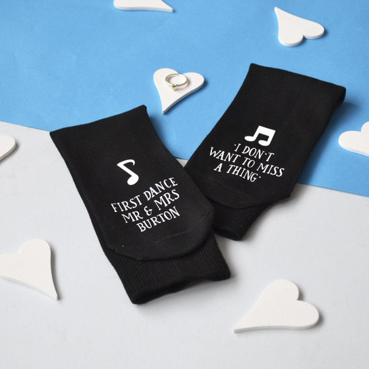 Personalised First Dance Wedding Socks, socks, - ALPHS 