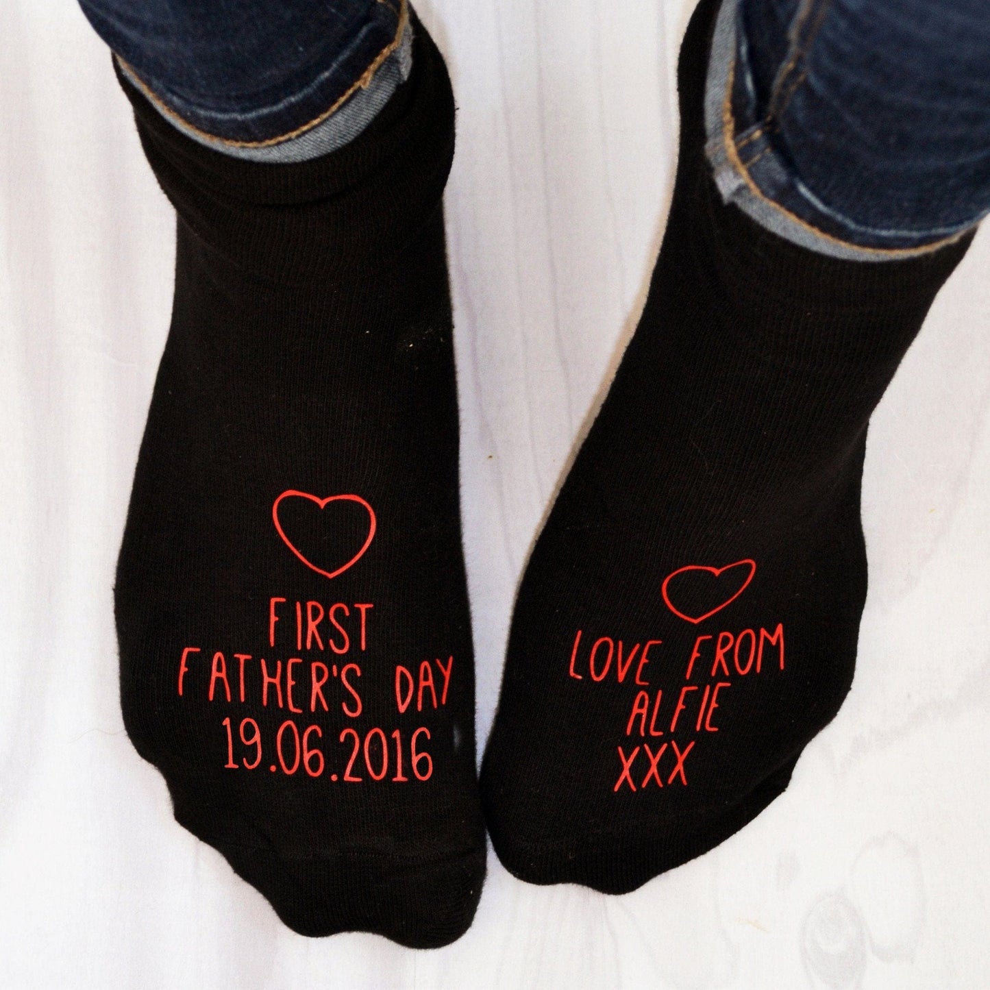 First Father's Day Personalised Socks, Socks, - ALPHS 