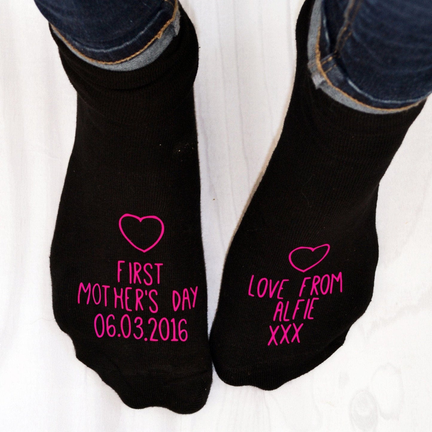 Personalised Socks - First Mother's Day, socks, - ALPHS 