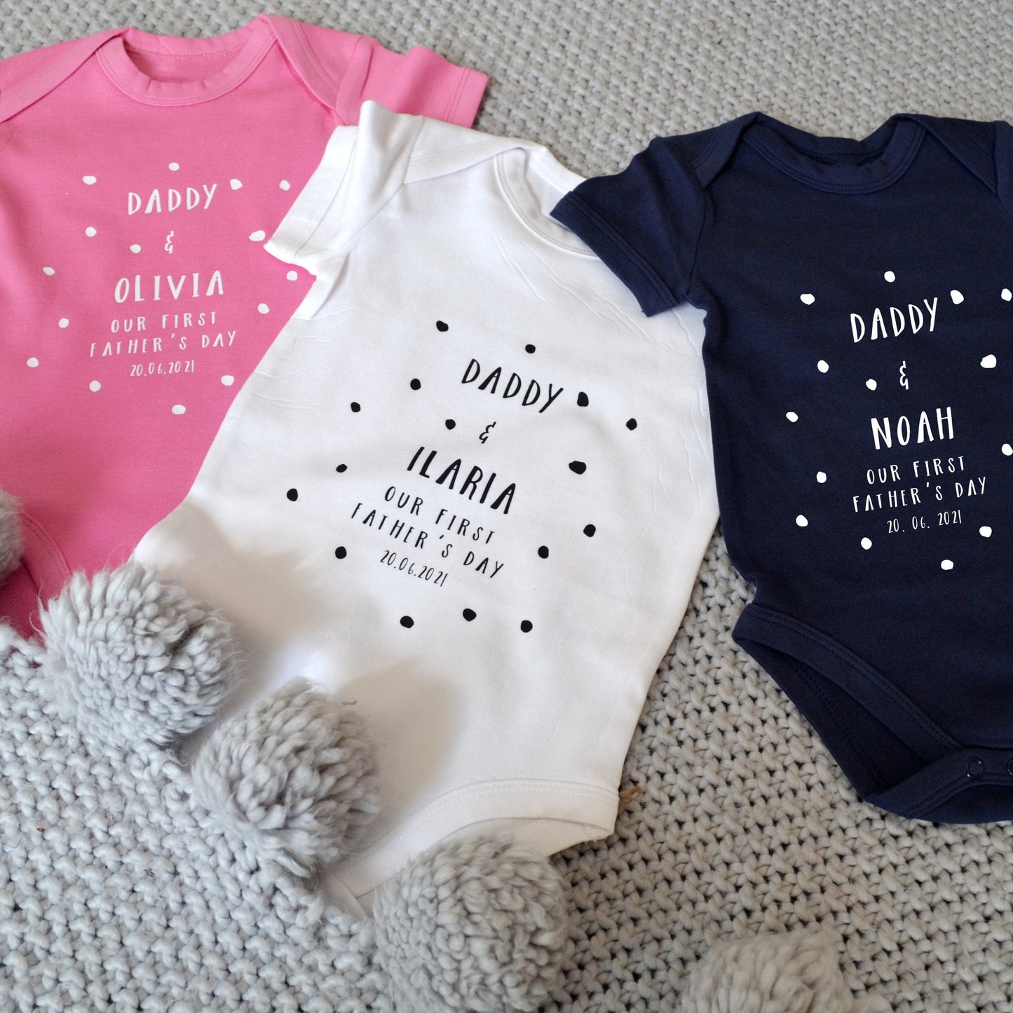 Personalised First Father's Day Babygrow