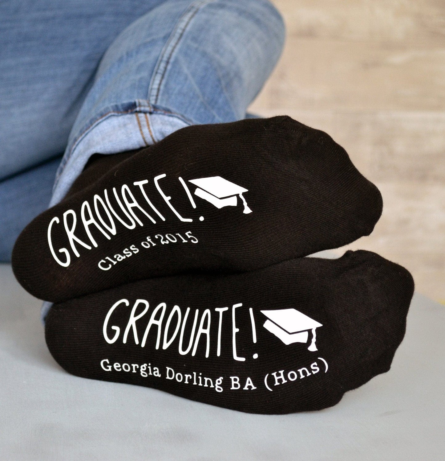Personalised Graduation Socks, socks, - ALPHS 